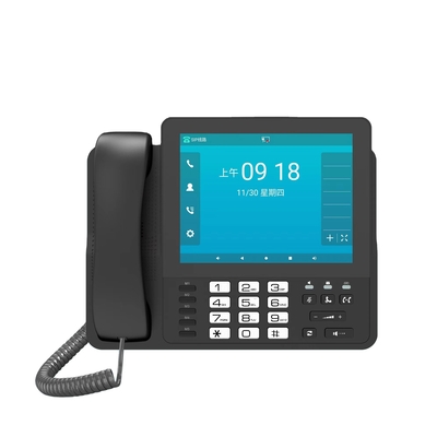 Hotel Office 8 Inch HD Audio Video Phone System SIP Lines POE PSTN Android Cordless VoIP Audio Video