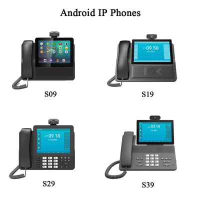 For Apartment Home Call Center Dual Gigabit Network Port PSTN with Camera Bluetooth 8 Inch Screen IP Phones System