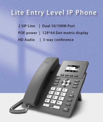 POE Family Intercom Audio IP Desktop Phone with 3-Way Conferencing for Emergency Call Centers IP Telephones