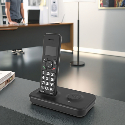 Single Base Wireless Digital DECT Cordless Telephone for Hotels & Offices with Ranging Distance Base Station