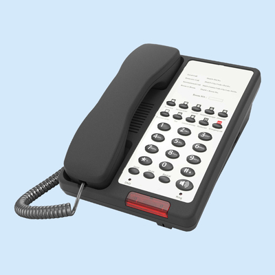 Wall Mountable Emergency Call Hotel IP Phone For Elevator & Parking Redial & Hold Transfer Features Corded Telephone