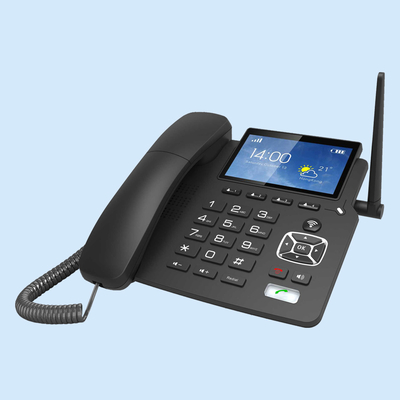 4.3 Inch 4G VoLTE Cordless Telephone Built-in Antenna MP3 FM 4-Way Hotspot WiFi SIP Lines RJ11 POE 4-way Hotspot 4-way Hotspot
